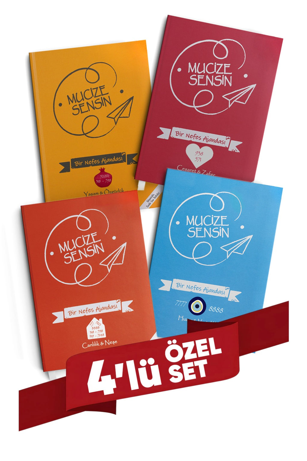 Mucize Sensin Ajanda 4'lü Set